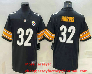 Men's Pittsburgh Steelers #32 Franco Harris Black 2017 Vapor Untouchable Stitched NFL Nike Limited Jersey