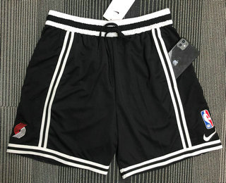 Men's Portland Trail Blazers Black Basketball Training Shorts