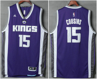 Men's Sacramento Kings #15 DeMarcus Cousins Revolution 30 Swingman 2016-17 Purple Jersey