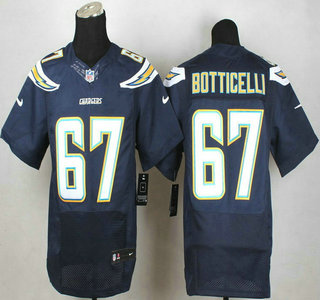 Men's San Diego Chargers #67 Cameron Botticelli 2013 Nike Navy Blue Elite Jersey