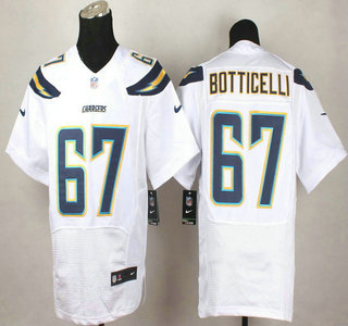 Men's San Diego Chargers #67 Cameron Botticelli 2013 Nike White Elite Jersey
