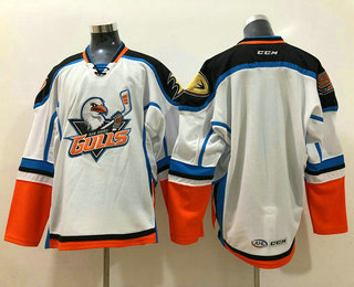 Men's San Diego Gulls Blank White Stitched CCM Hockey Jersey
