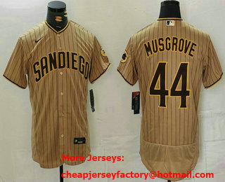 Men's San Diego Padres #44 Joe Musgrove Grey Stitched MLB Flex Base Nike Jersey