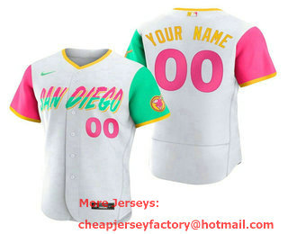 Men's San Diego Padres ACTIVE PLAYER White 2022 City Connect Flex Base Stitched Baseball Jersey