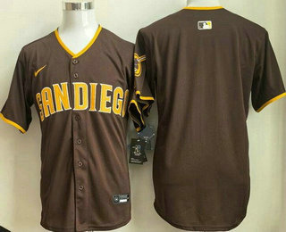 Men's San Diego Padres Blank Brown Limited Jersey