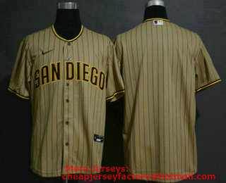 Men's San Diego Padres Blank Gray Stitched MLB Cool Base Nike Jersey