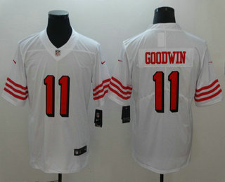 Men's San Francisco 49ers #11 Marquise Goodwin White New 2018 Color Rush Vapor Untouchable Limited Jersey