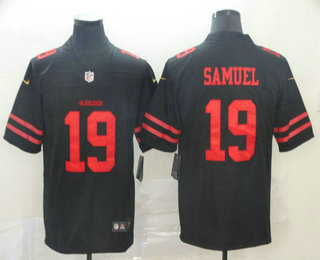 Men's San Francisco 49ers #19 Deebo Samuel Black 2017 Vapor Untouchable Stitched NFL Nike Limited Jersey