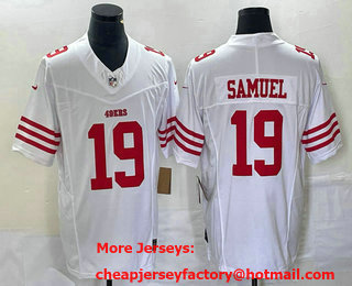 Men's San Francisco 49ers #19 Deebo Samuel Red 2023 FUSE Vapor Limited Stitched Jersey