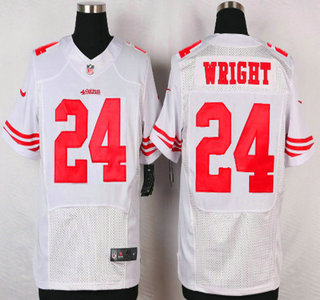 Men's San Francisco 49ers #24 Shareece Wright Nike White Elite Jersey