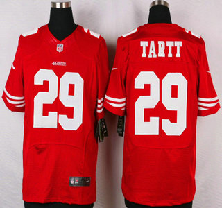 Men's San Francisco 49ers #29 Jaquiski Tartt Nike Red Elite Jersey