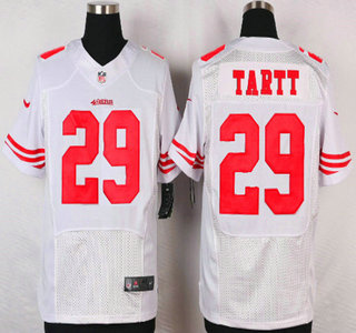 Men's San Francisco 49ers #29 Jaquiski Tartt Nike White Elite Jersey