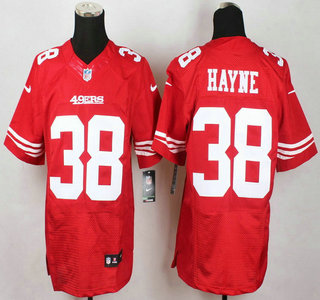 Men's San Francisco 49ers #38 Jarryd Hayne Nike Red Elite Jersey
