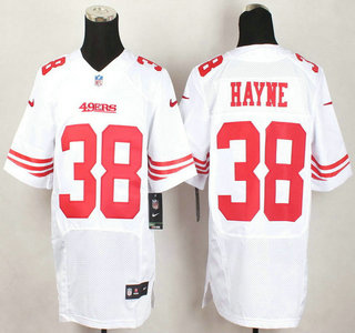 Men's San Francisco 49ers #38 Jarryd Hayne Nike White Elite Jersey