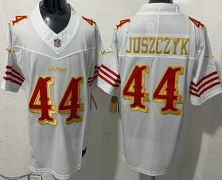 Men's San Francisco 49ers #44 Kyle Juszczyk Limited White Rivalries FUSE Vapor Jersey