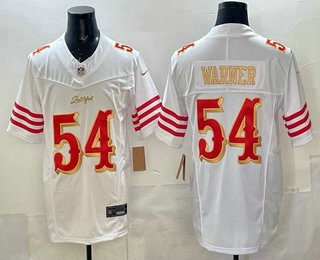 Men's San Francisco 49ers #54 Fred Warner Limited White Rivalries FUSE Vapor Jersey