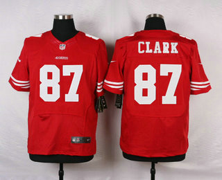 Men's San Francisco 49ers #87 Dwight Clark Scarlet Red Retired Player NFL Nike Elite Jersey