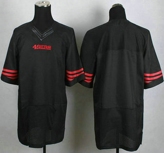 Men's San Francisco 49ers Blank 2015 New Black Elite Jersey