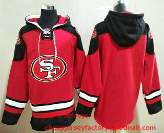 Men's San Francisco 49ers Blank Red Team Color 2014 NFL Hoodie