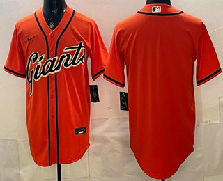 Men's San Francisco Giants Blank Orange Cool Base Jersey