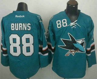 Men's San Jose Sharks #88 Brent Burns New Blue Jersey
