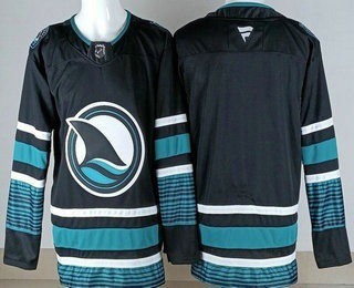 Men's San Jose Sharks Blank Black Authentic Jersey