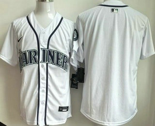 Men's Seattle Mariners Blank White Limited Jersey