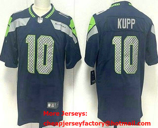Men's Seattle Seahawks #10 Cooper Kupp Limited Navy Vapor Jersey