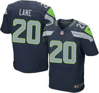 Men's Seattle Seahawks #20 Jeremy Lane Navy Blue Team Color NFL Nike Elite Jersey
