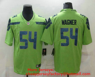 Men's Seattle Seahawks #54 Bobby Wagner Green 2017 Vapor Untouchable Stitched NFL Nike Limited Jersey