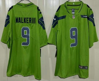 Men's Seattle Seahawks #9 Kenneth Walker III Limited Green Vapor Jersey