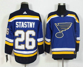 Men's St. Louis Blues #26 Paul Stastny Blue 2017-2018 Hockey Stitched NHL Jersey