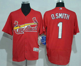Men's St. Louis Cardinals #1 Ozzie Smith Retired Red 2016 Flexbase Baseball Jersey