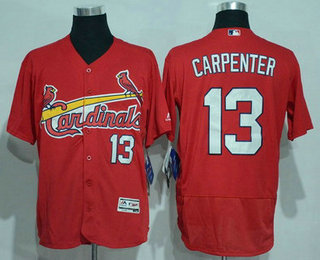 Men's St. Louis Cardinals #13 Matt Carpenter Red 2016 Flexbase Baseball Jersey