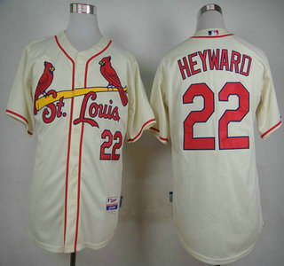 Men's St. Louis Cardinals #22 Jason Heyward Cream Jersey