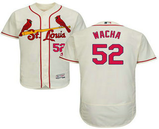 Men's St. Louis Cardinals #52 Michael Wacha Cream 2016 Flexbase Baseball Jersey