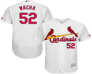 Men's St. Louis Cardinals #52 Michael Wacha White 2016 Flexbase Baseball Jersey