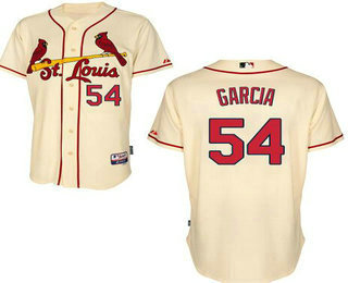 Men's St. Louis Cardinals #54 Jaime Garcia Cream Baseball Jersey