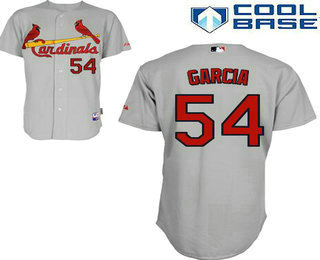 Men's St. Louis Cardinals #54 Jaime Garcia Gray Road Baseball Jersey