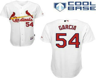Men's St. Louis Cardinals #54 Jaime Garcia White Home Baseball Jersey
