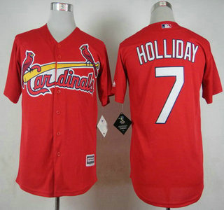 Men's St. Louis Cardinals #7 Matt Holliday 2015 Red Jersey
