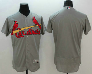 Men's St. Louis Cardinals Blank Grey Flexbase 2016 MLB Player Jersey