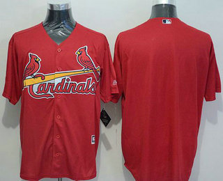 Men's St. Louis Cardinals Blank Red New Cool Base Jersey
