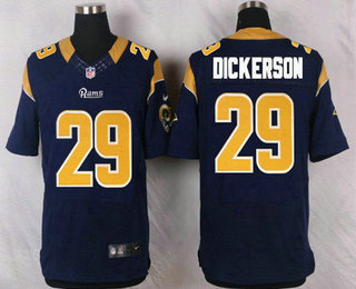 Men's Los Angeles Rams #29 Eric Dickerson Navy Blue Team Color NFL Nike Elite Jersey