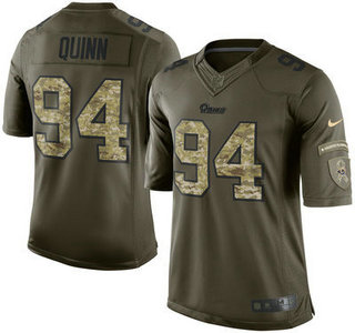 Men's St. Louis Rams #94 Robert Quinn Nike Green Salute To Service Limited Jersey