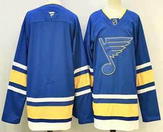 Men's St Louis Blues Blank Light Blue Authentic Jersey