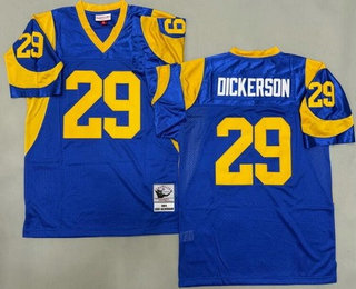 Men's St Louis Rams #29 Eric Dickerson Blue 1984 Throwback Jersey