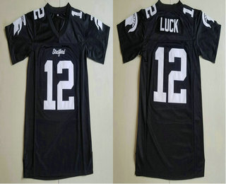 Men's Stratford #12 Andrew Luck High School College Jersey