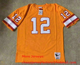 Men's Tampa Bay Buccaneers #12 Doug Williams Orange Stitched Jersey