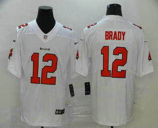 Men's Tampa Bay Buccaneers #12 Tom Brady White 2020 Vapor Untouchable Stitched NFL Nike Limited Jersey